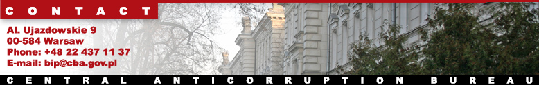 Contact Central Anticorruption Bureau