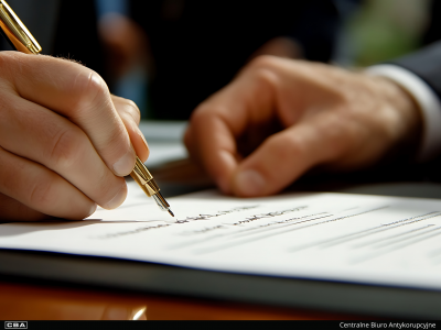 podpis na dokumencie