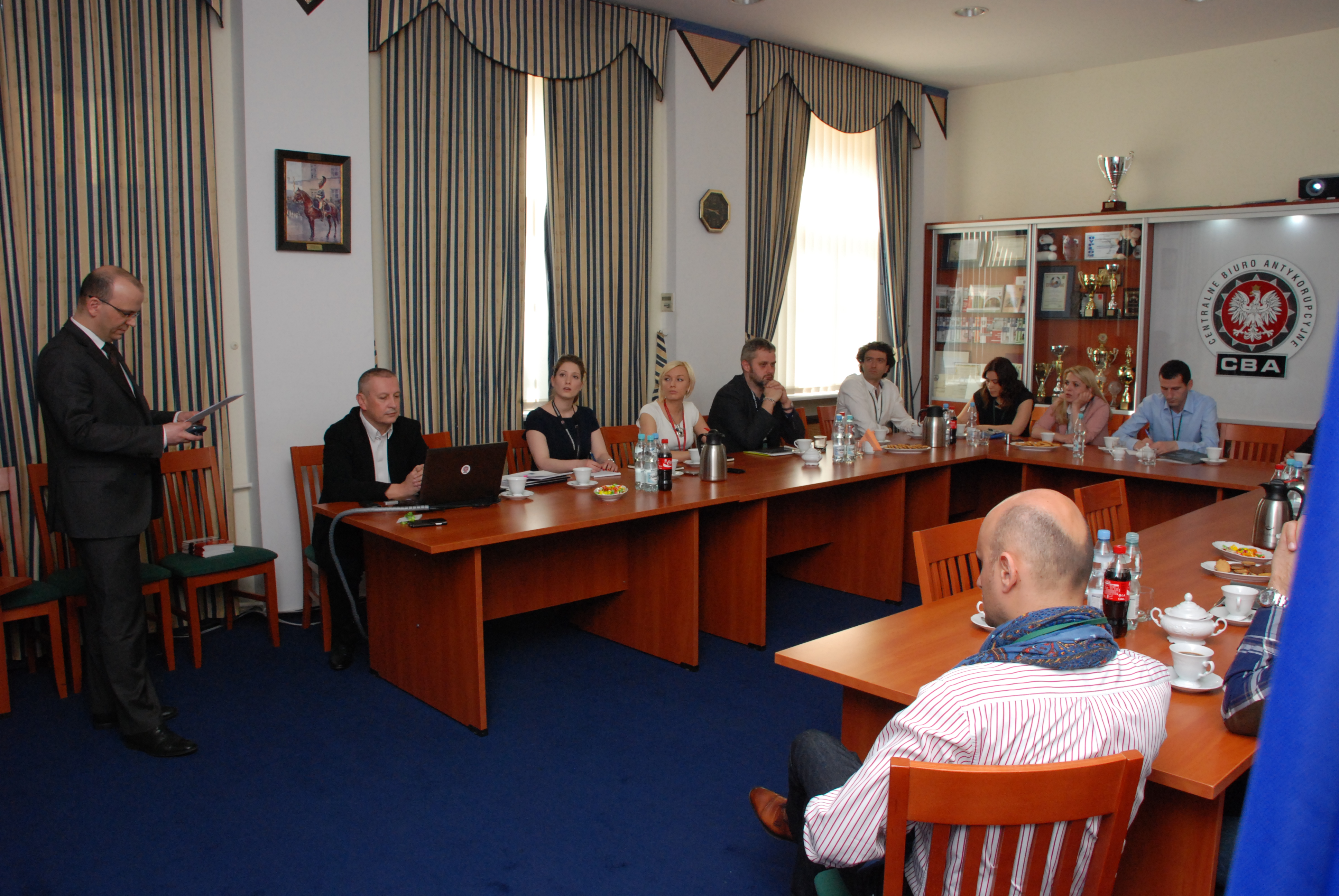 CBA representatives at a meeting with Balkan journalists