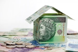 A house made of Polish banknotes