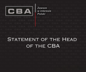 An insription Statement od the CBA